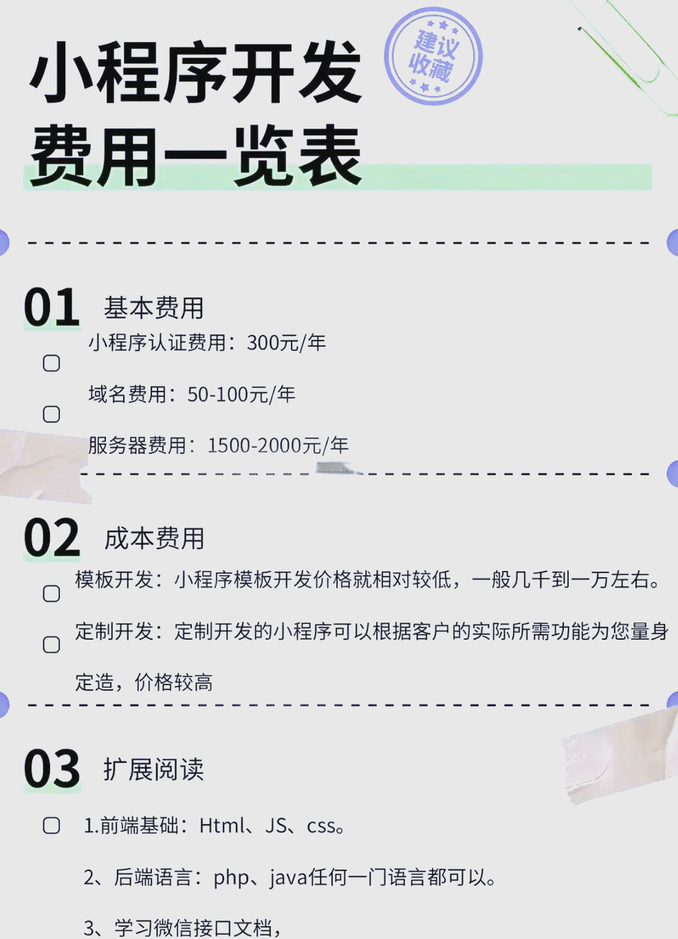 定制开发vs模板开发小程序，分别多少钱