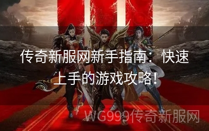 新手如何快速找到靠谱的传奇手游开服网？
