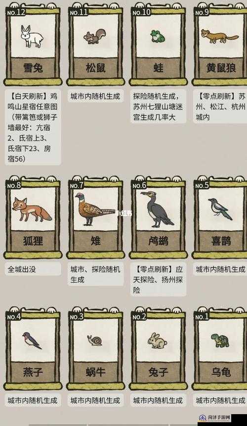 江南百景图投食槽动物怎么抓？全网最全捕捉技巧大揭秘