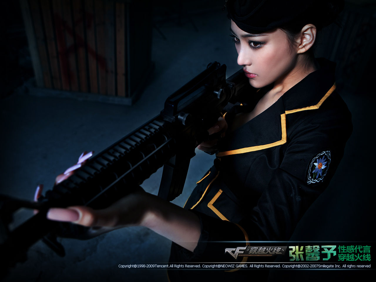 张馨予的CF图片为何能成为一代玩家的青春记忆？