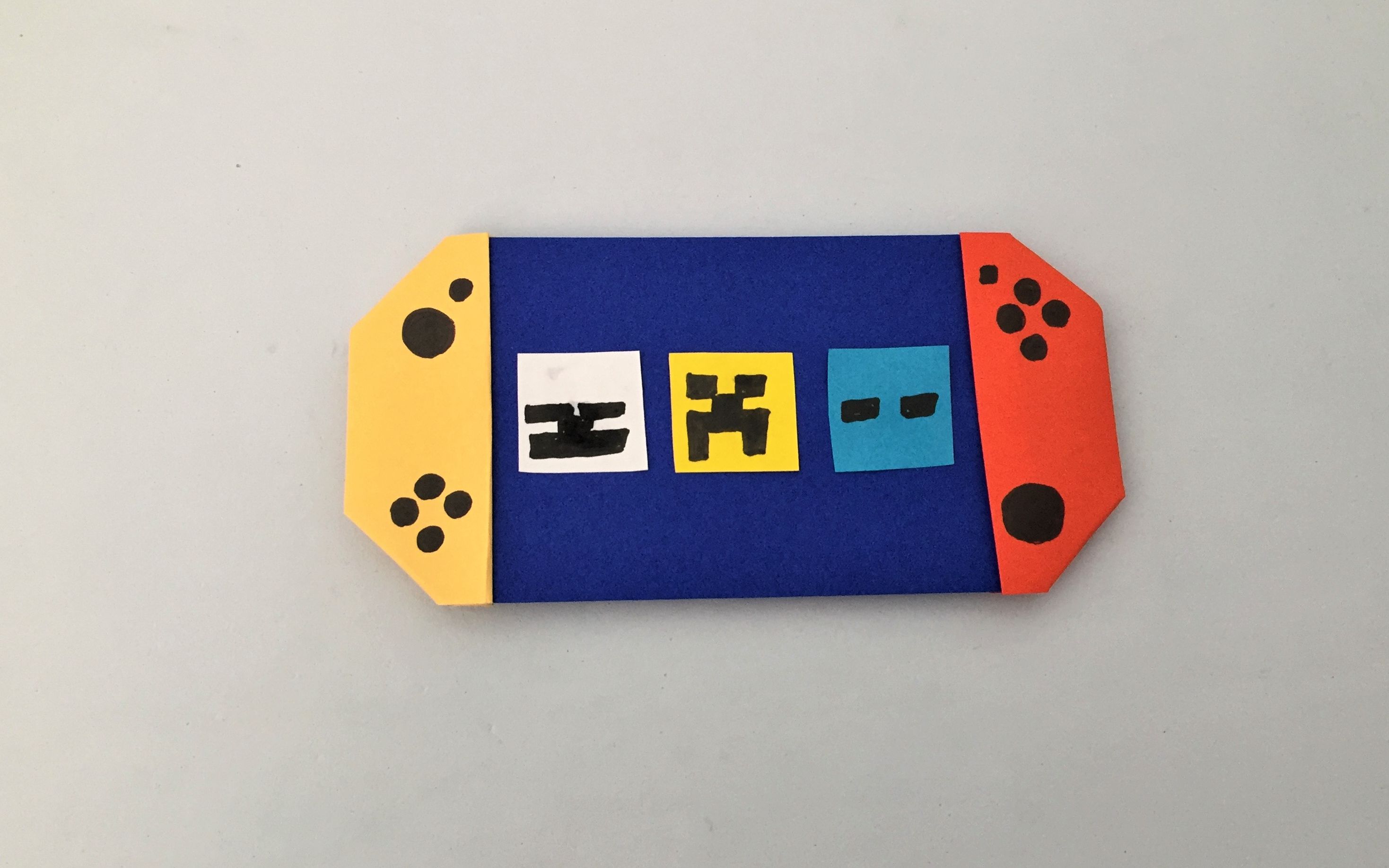 手工折游戏机详细方法