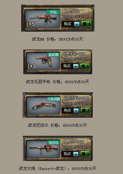 CF战龙大炮究竟价值几何？