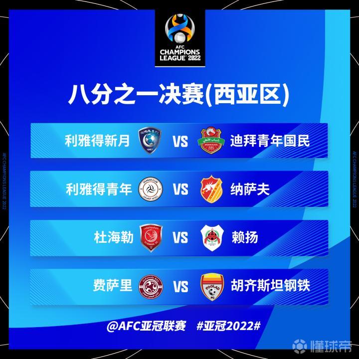 2022亚冠西亚区赛程详细情况，别等啦！