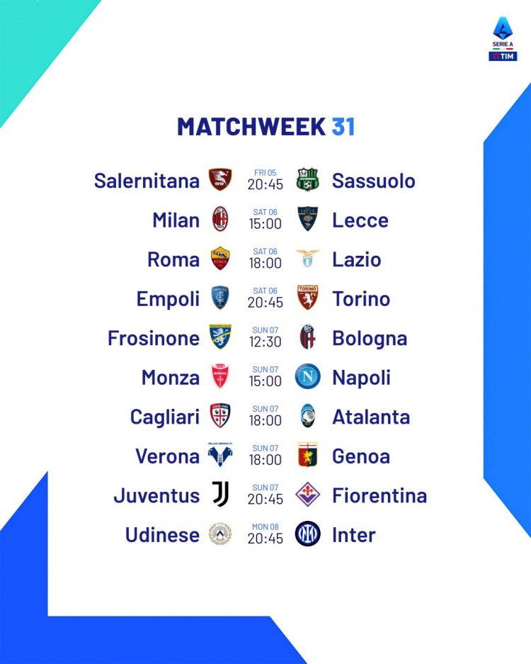 意甲最新赛程出炉，精彩对决不容错过