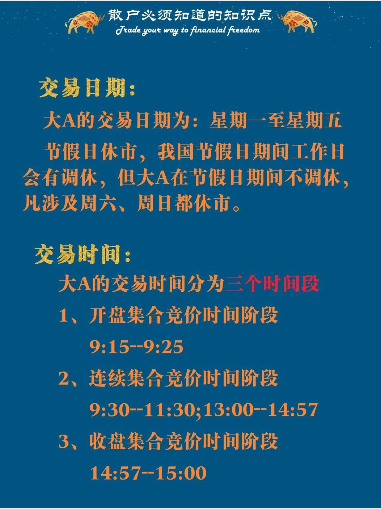 A股开盘时间是几点？一文掌握最新交易时段