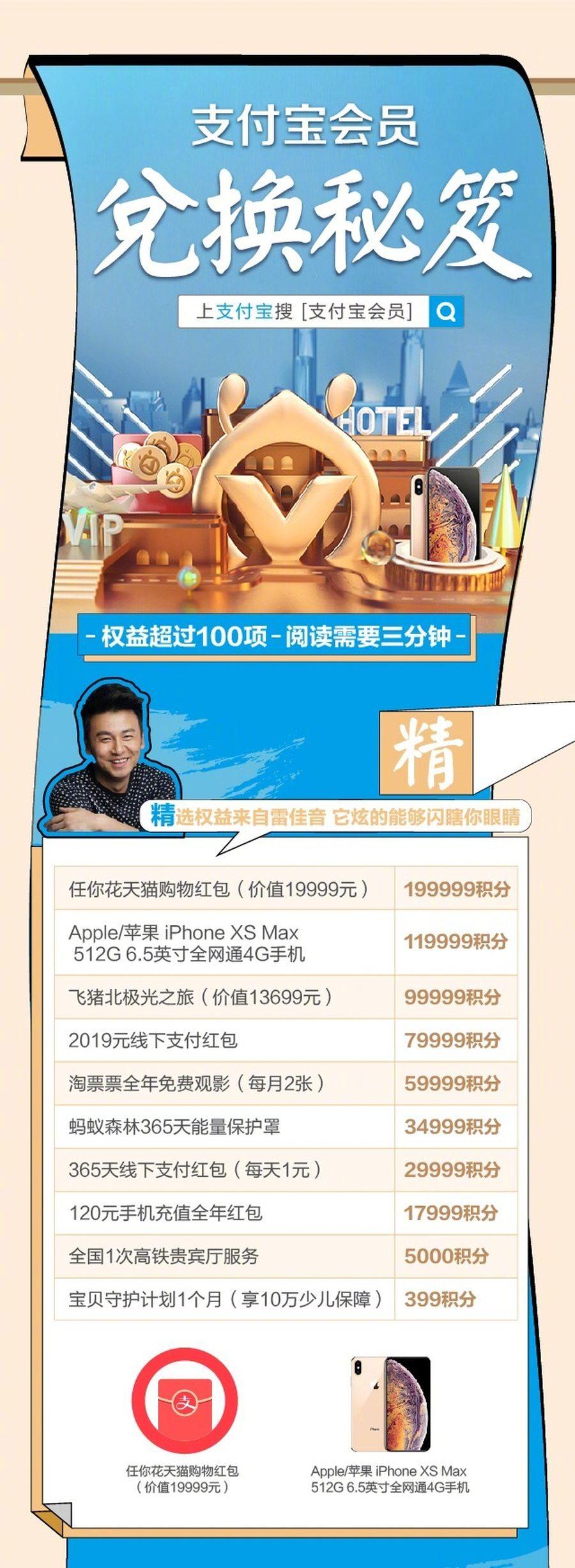 “支付宝会员”来了！超多福利看不完，还可以积分兑换万元手机