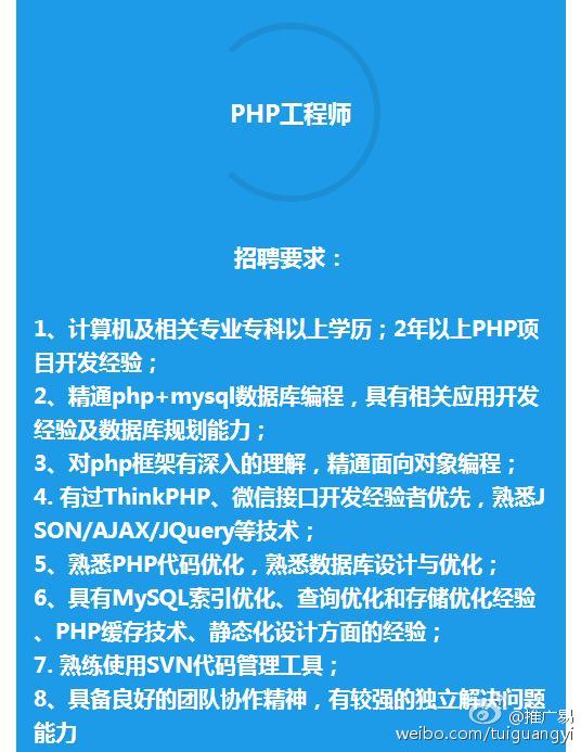 澳洲亿忆网招聘信息：PHP开发岗位要求与前景如何？