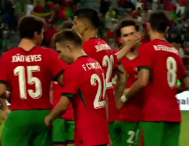 葡萄牙5-0亚美尼亚精彩集锦，感受欧洲豪强的实力