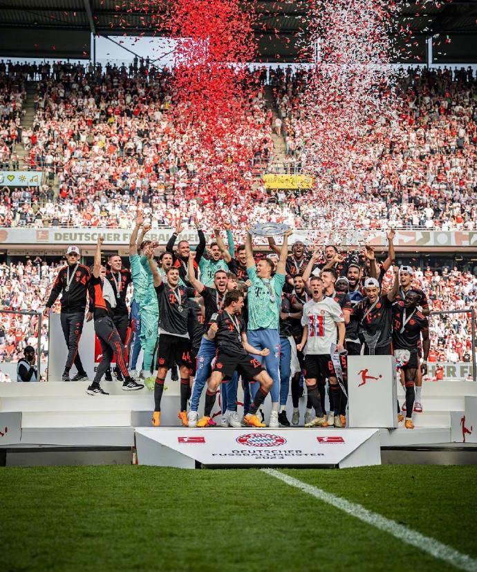 德甲2022年度积分榜：拜仁第一，莱比锡第二，多特第三