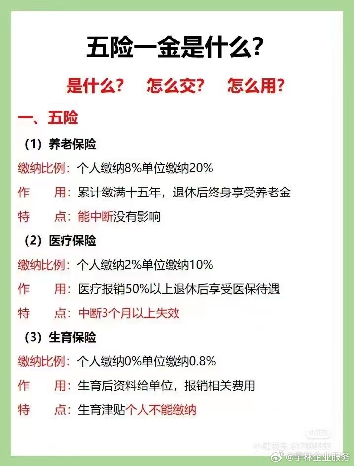 五金一险包括哪些？个人和公司缴费比例是多少？2025年标准！