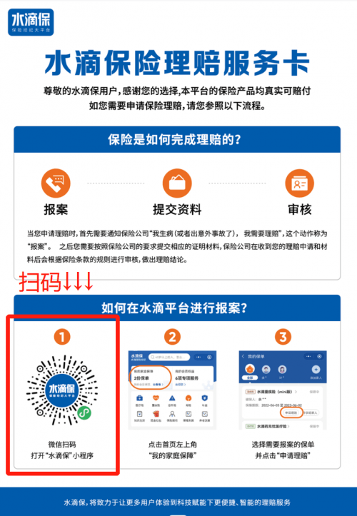 水滴保理赔成功案例