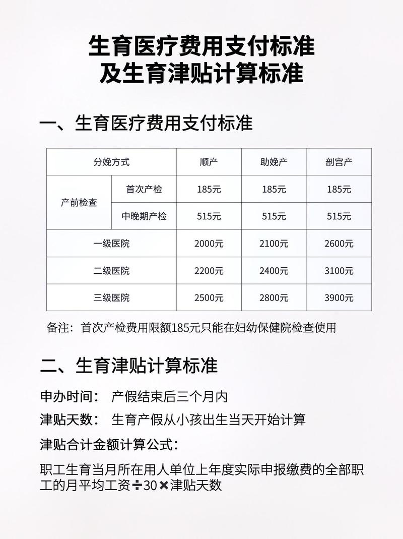 生育保险报销标准里含生育津贴吗？两者金额怎么算