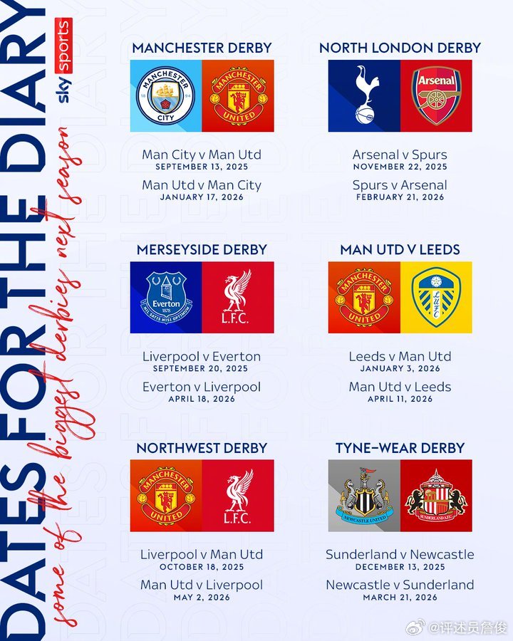 2025-2026赛季英超赛程时间