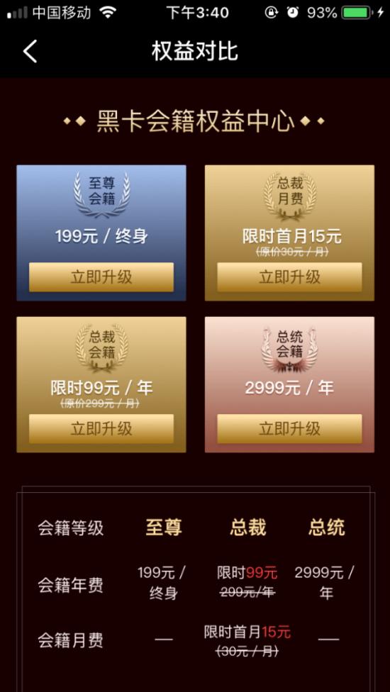 环球黑卡额度是多少