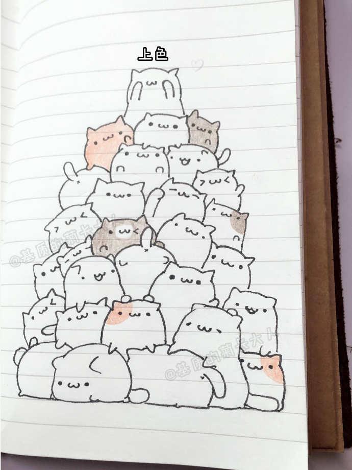 零基础怎么画出超萌猫咪简笔画？