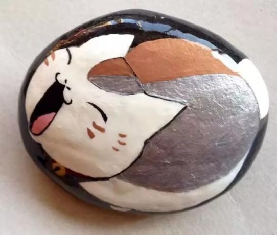 零基础能在石头上画出可爱猫咪吗？