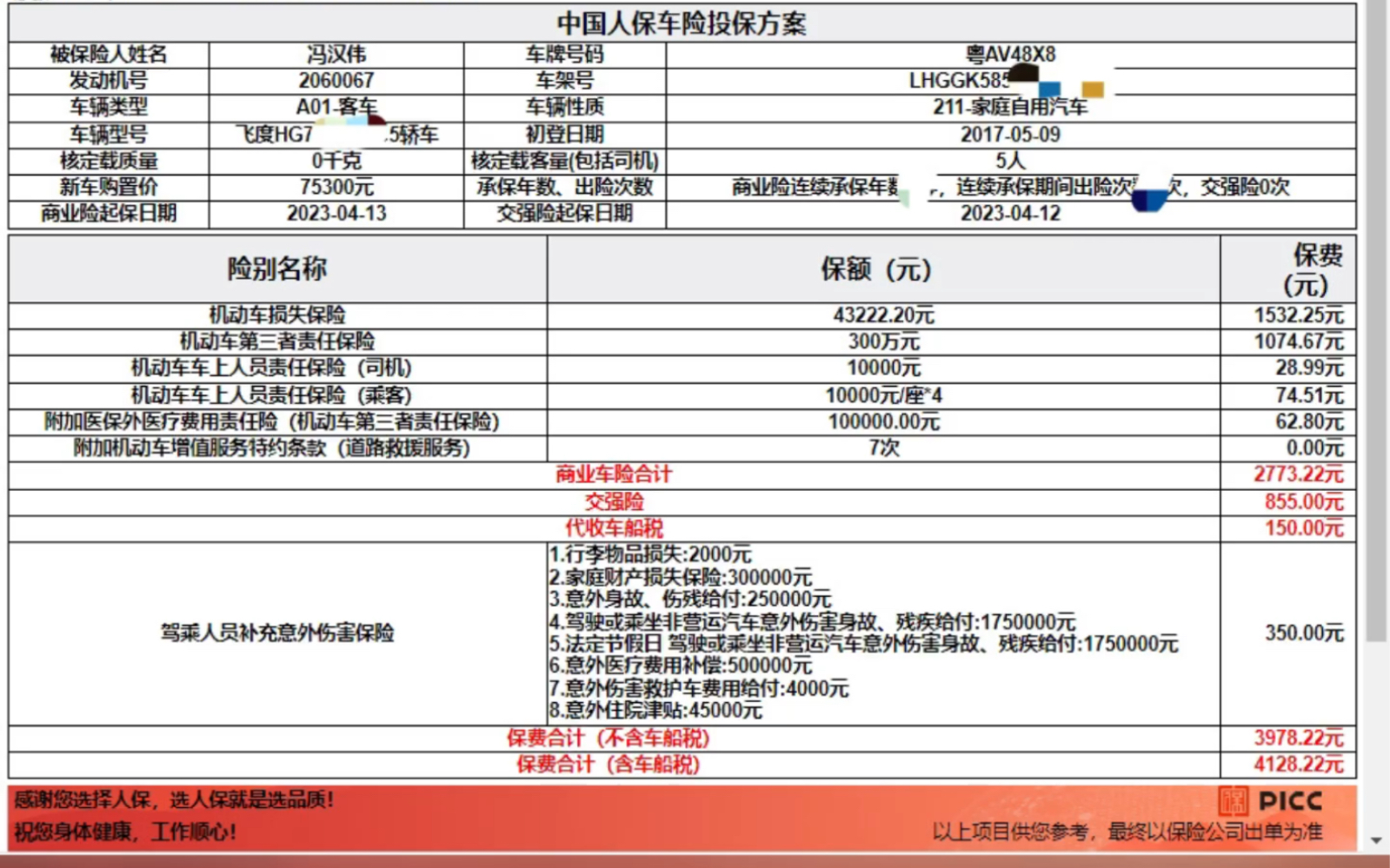 人保车险价格表受什么影响？新手必知的定价原因
