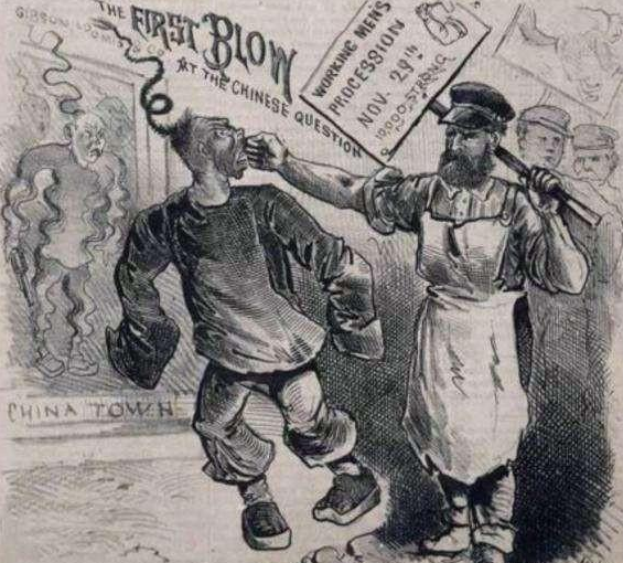 西方歧视华人的漫画