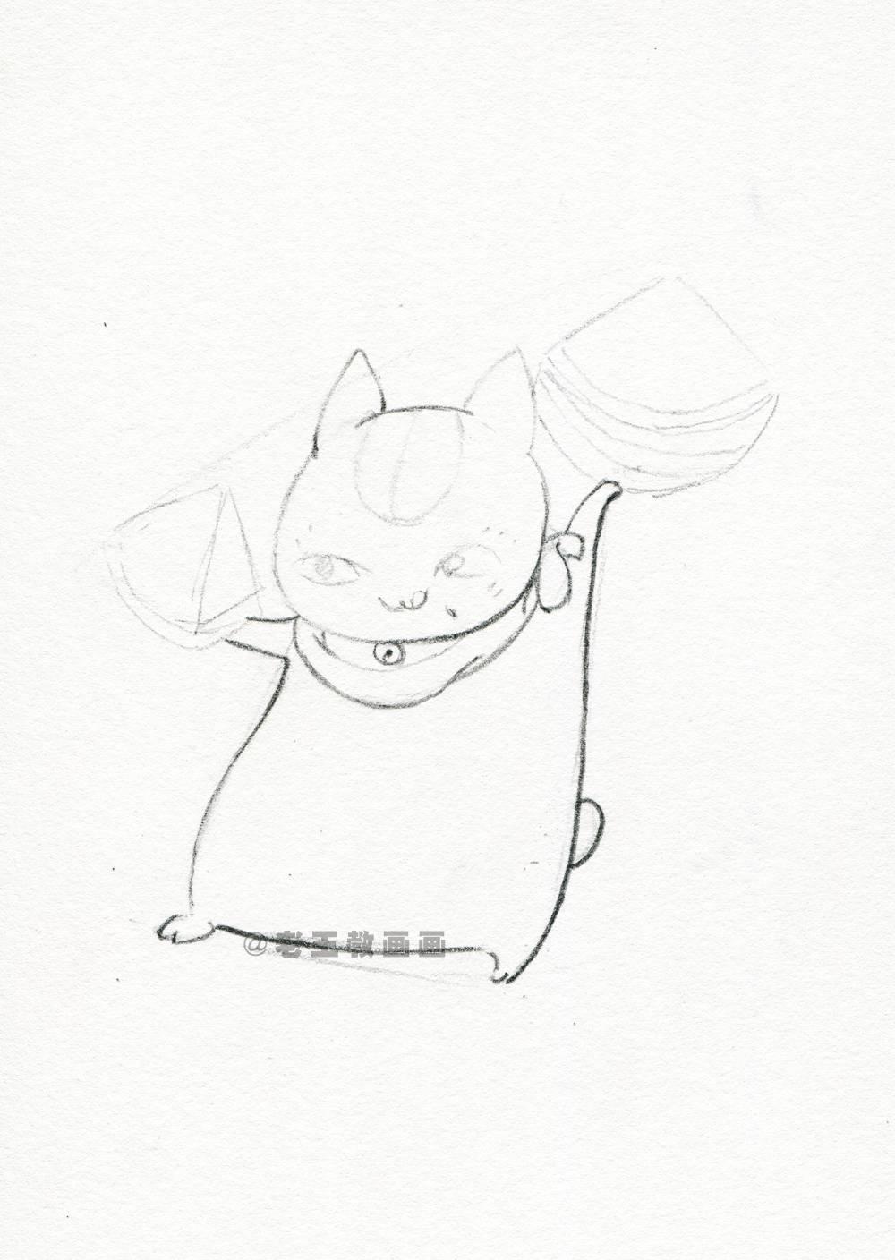 零基础怎么画出萌到心化的小猫咪简笔画？