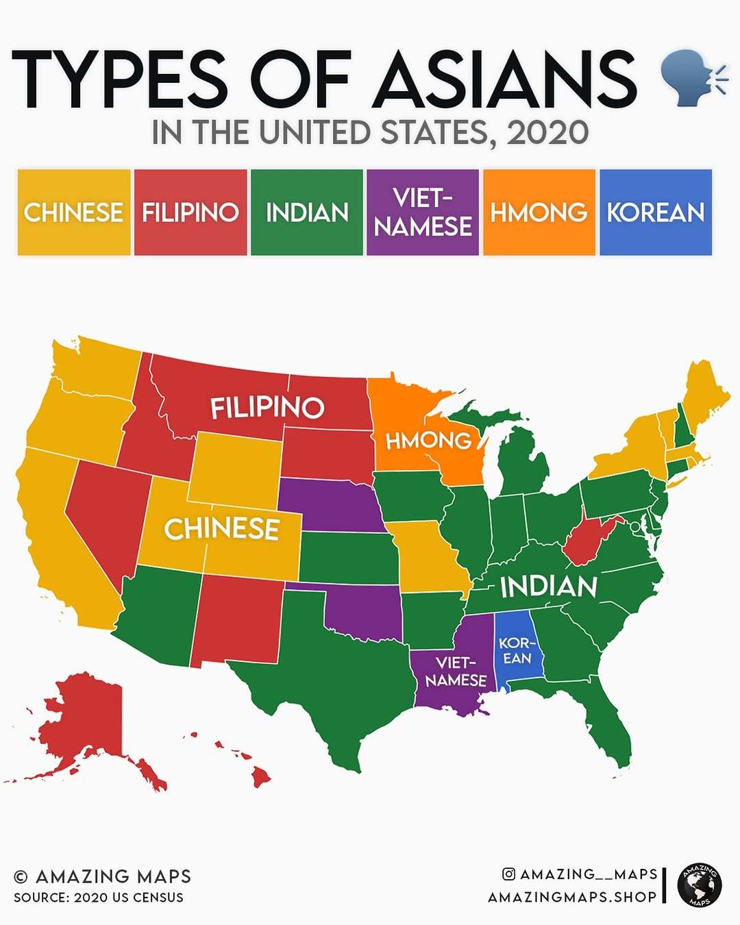 美国华人最新分布图，最适合华人生活的城市在哪