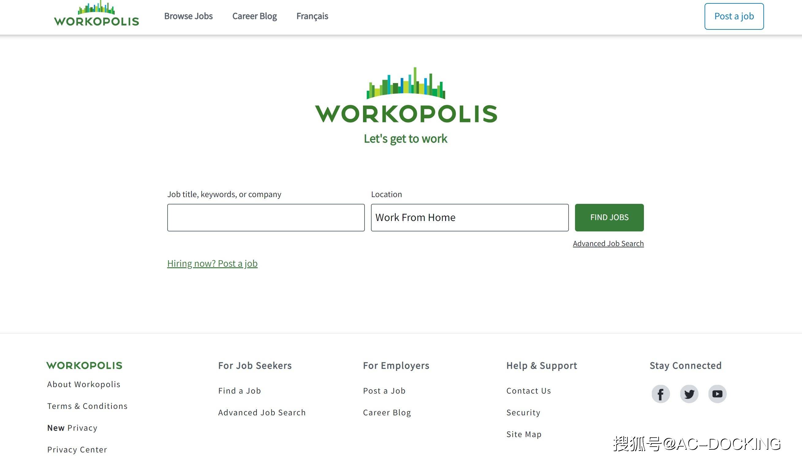 加拿大找工作的实用网站