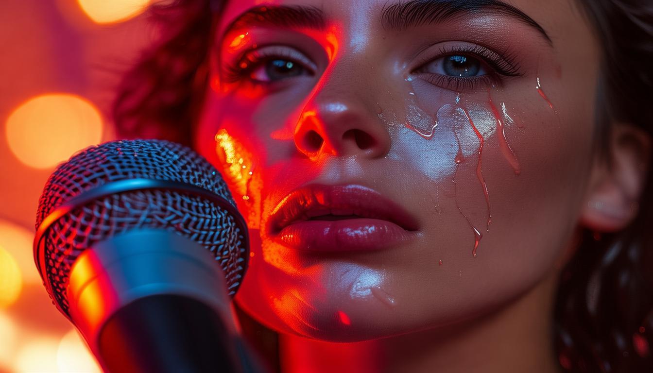 流泪唱歌表情包_唱着会流泪的歌_为什么千嬅唱歌总会流泪？