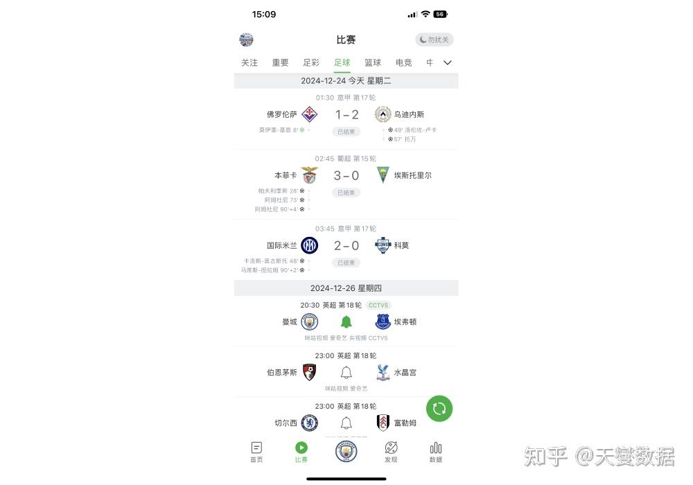 全面覆盖足球赛事的APP，错过太可惜