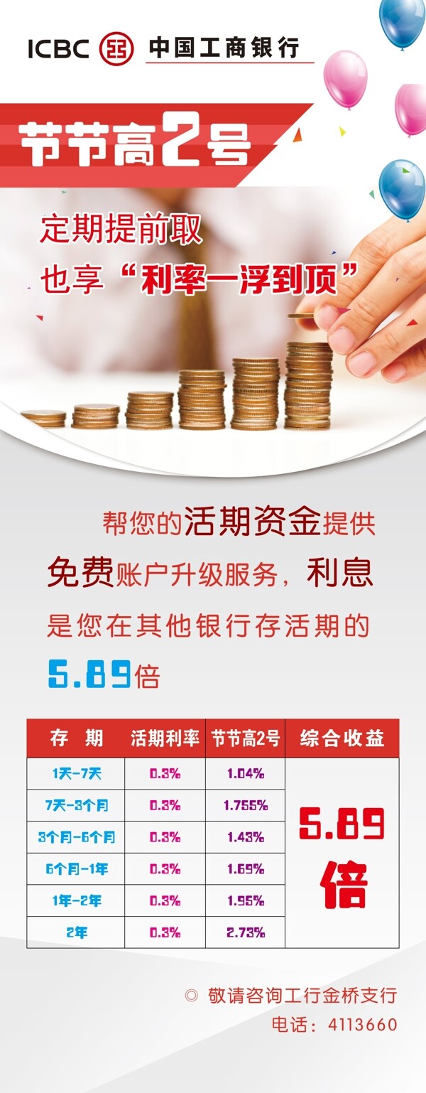 工商银行节节高是什么产品？利息多少？和定期存款区别在哪？办理攻略看这里