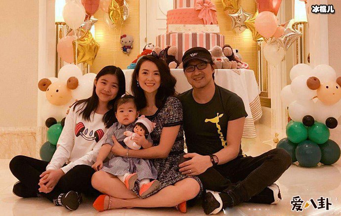 章子怡汪峰一家