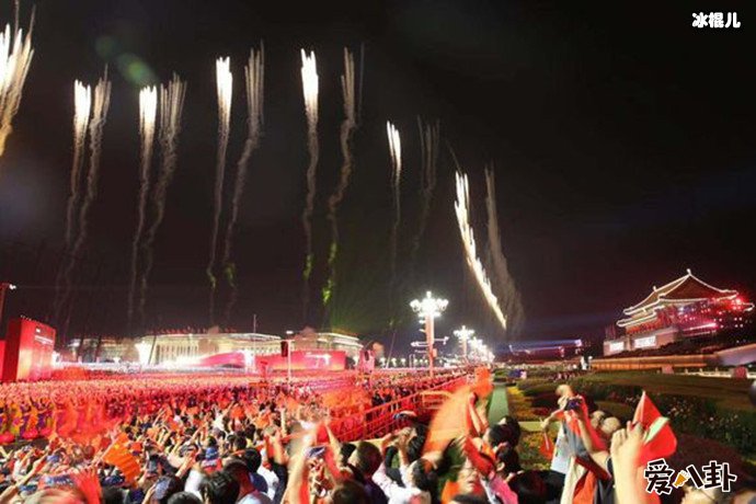 70周年国庆烟花现场