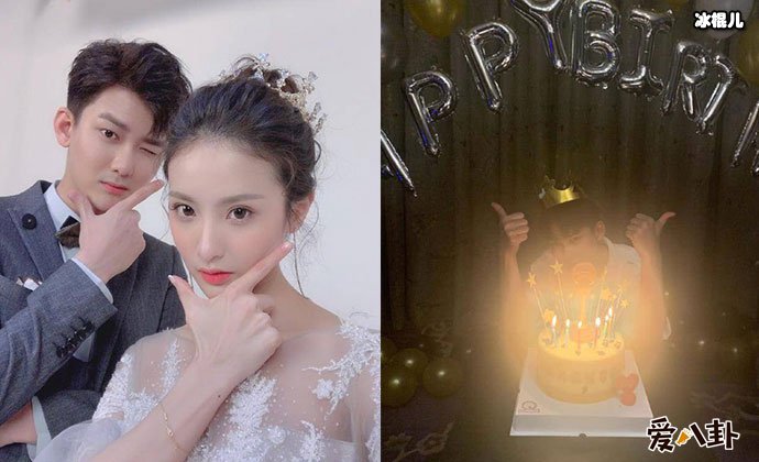 赖雨濛晒熊梓琪生日照