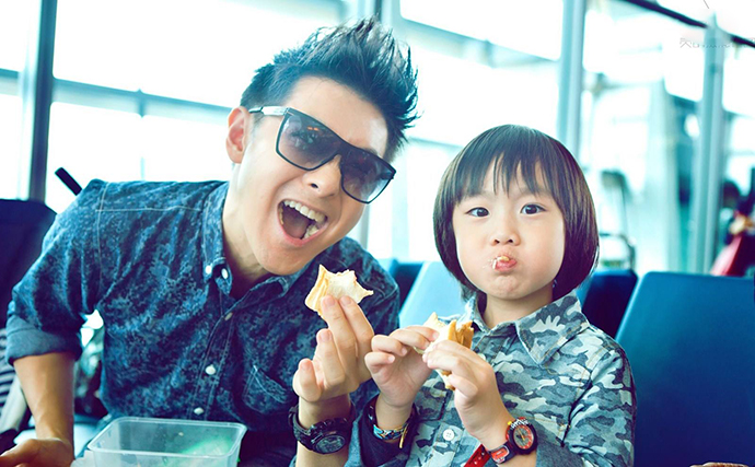 《爸爸去哪儿》林志颖和奶声奶气的kimi