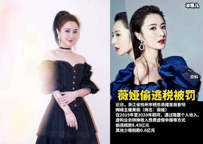 薇娅偷逃税被罚13亿