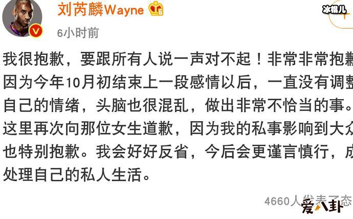 刘芮麟与粉丝聊天内