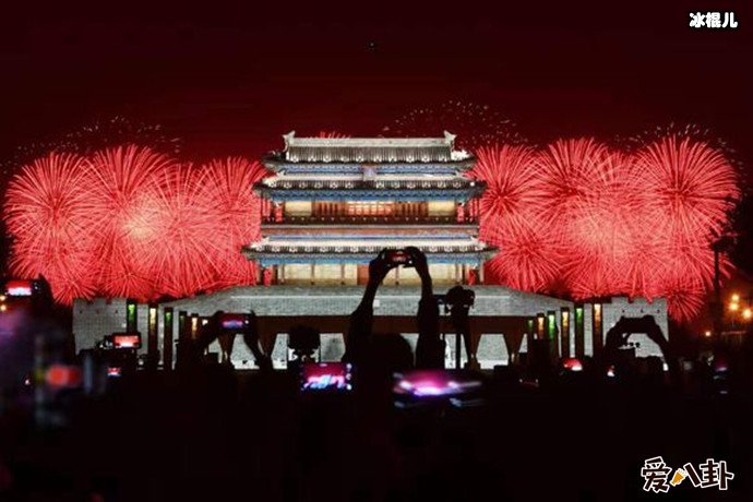 70周年国庆烟花现场