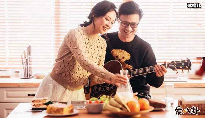 章子怡汪峰亲密写真