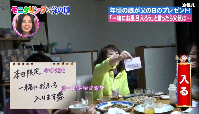 18岁的女儿邀请父亲一起洗澡