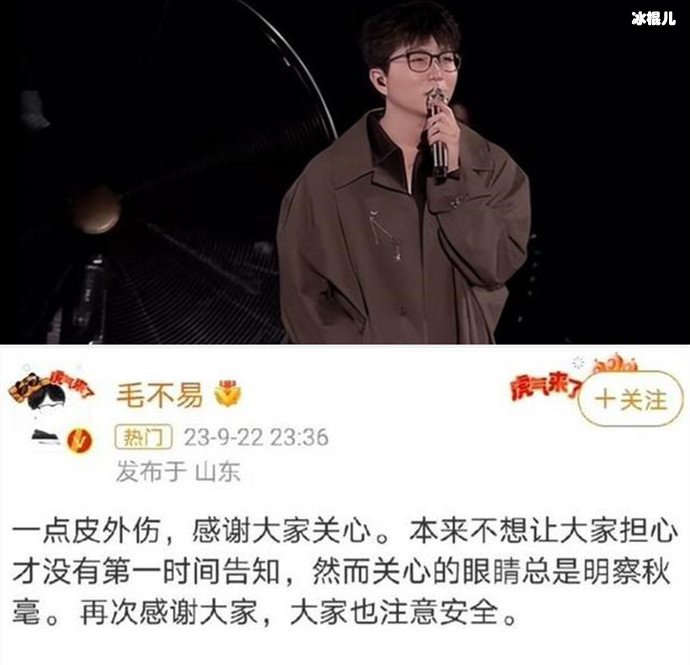 毛不易回应演出时右手全程插兜