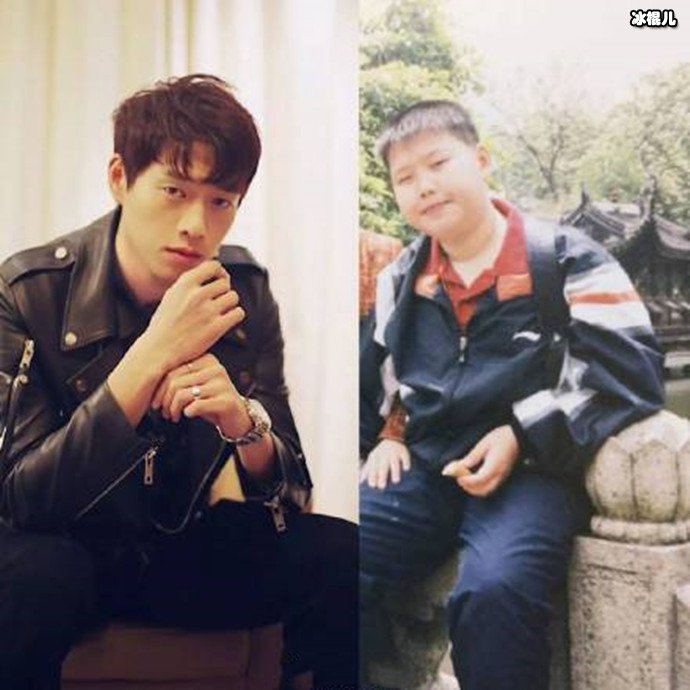 胖瘦判若两人的明星