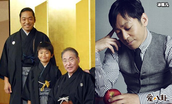 香川照之与父亲和儿子