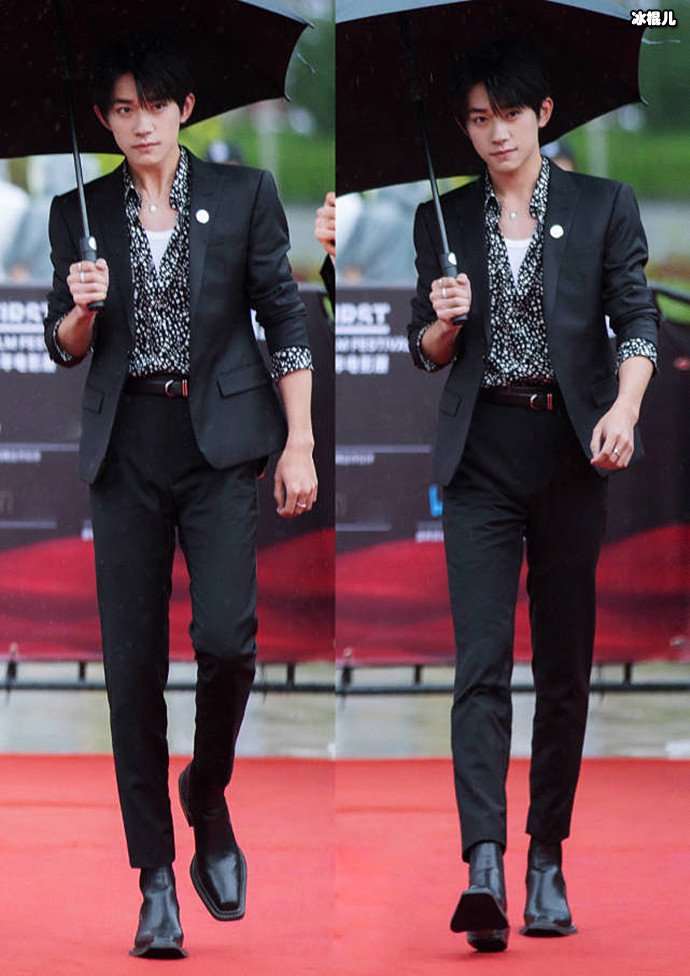 四字弟弟西装造型