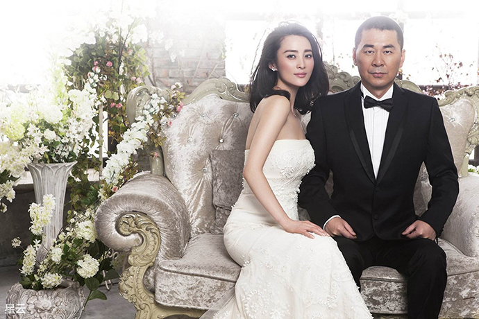 陈建斌和蒋勤勤婚纱照