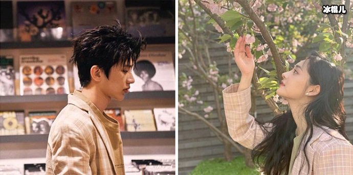 蔡旭坤和周洁琼疑似情侣头像