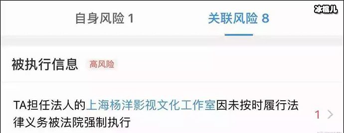 杨洋被列入执行人名单