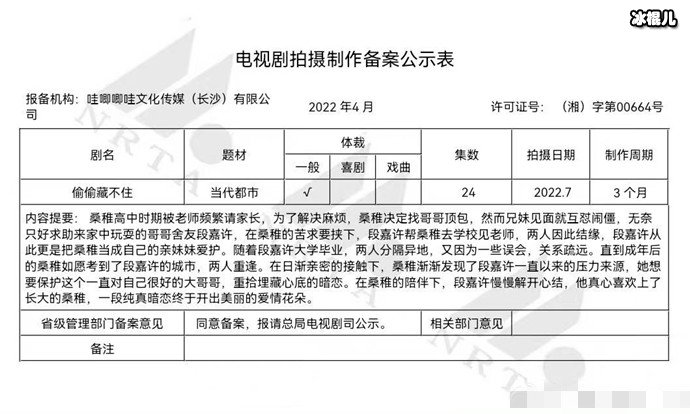 偷偷藏不住将拍剧版