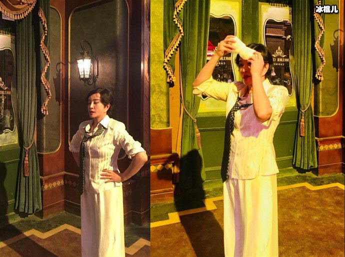 刘晓庆额头起了大包