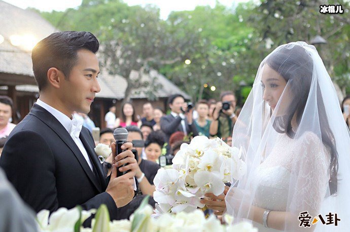 杨幂刘恺威结婚照