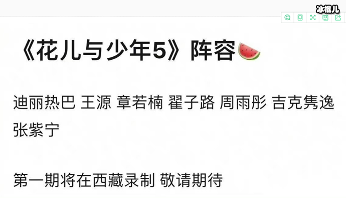 网传花儿与少年第五季嘉宾阵容