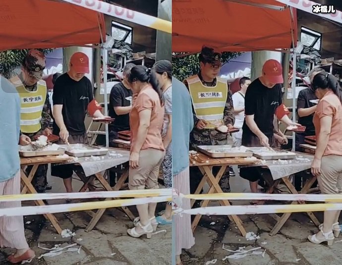 翟天临宜宾救灾现场图片