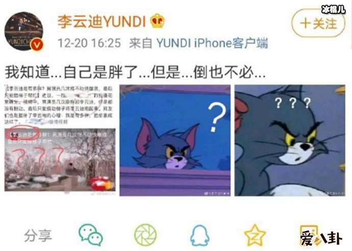 李云迪本人吐槽营销号